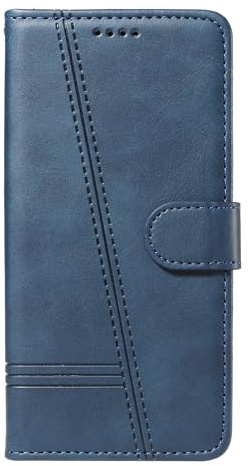 Wuhaizher for Motorola G06 Case Shockproof Leather Wallet Cover with Card Holder Slots Magnetic Flip Folio Kickstand Book Style Mobile Phone Case for Motorola Moto G06, Blue