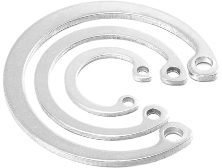 Anillos de retención internos de acero inoxidable 304 M8-M75 - Anillos de retención a presión estándar GB/T - Arandelas de seguridad con resorte for clips en C(M32(5pcs))