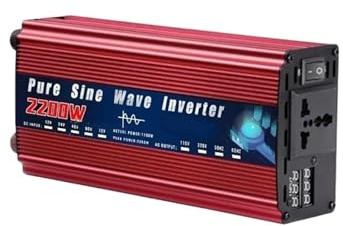 Inversor Corriente Inversor Solar para Coche 2000 W 4000 W Y 5000 W De Onda Sinusoidal Pura 12 V 220 V 110 V CC A CA 50 Hz Y 60 Hz Convertidor Voltaje Portátil. Transformador(12V,220V 60HZ,2200W Uni)