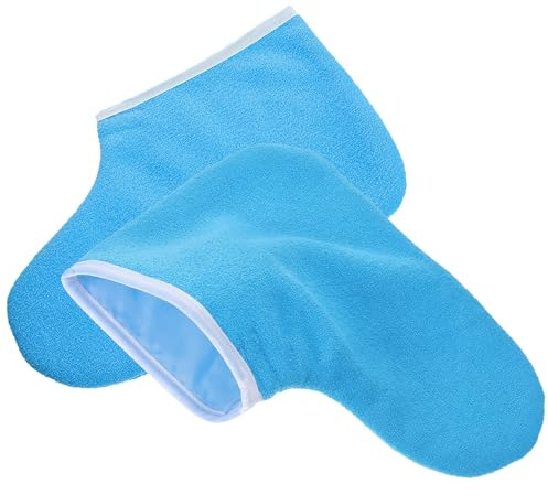 HAKIDZEL Paraffin Badebeutel für Füße aus Polyester Leicht und Wärmend Wiederverwendbare Fußabdeckungen für Feuchtigkeitsspendende Spa Fußpflege zu Hause