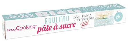 Scrapcooking - Rollo de pasta de azúcar (430 g), color azul