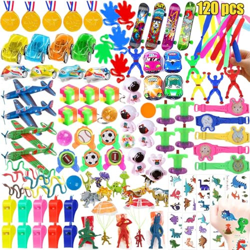 ASYBHYY Juguetes de Fiesta a Granel de Piñatas Cumpleaños para Niños, Juego de Partido Favor Rellenar Bolsas de Regalos, Premio a Salón de Clases el Colegio, Regalo de Pascua, Halloween, Navidad