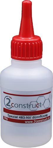 2Construct Sekundenkleber Serie 483 (niederviskos/dünnflüssig, 50 g Flasche)
