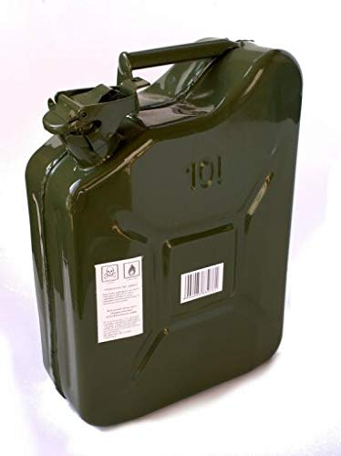 10L Metallkanister Stahlblech Kanister Tank NATO grün Benzinkanister