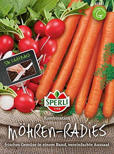 81841 Sperli Premium Möhren-Radieschen Kombination | Möhren Samen | Radieschen Samen | Radieschen Saatgut | Möhren Saatgut