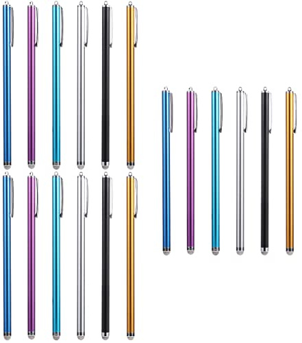SOLUSTRE 18stücke Capacitive Stylus Pen Für Touchscreens Einsetzbarer Eingabestift Mit Feinen Faserspitzen Für Smartphones Und Tablets Schützt Displays Vor Kratzern Langlebig Und