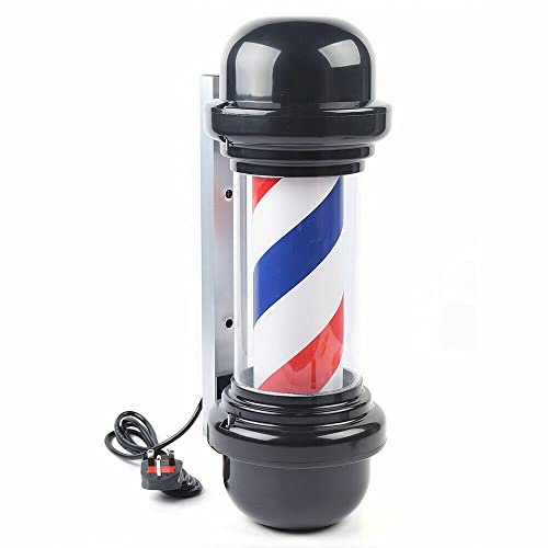 20 Barber Pole Barber Barber Barbero Barra con lámpara LED Peinado poste giratorio luz para Peluquería Peluquería