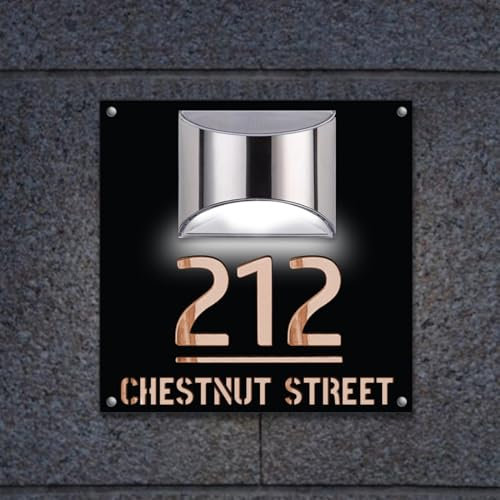 personnalisé design numero de maison exterieur solaire,Moderne Numéro de maison solaire à LED Le nom de la rue Numéro de maison,plaque maison exterieur personnalisé Éclairage