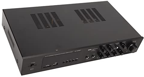 Récepteur de Radio FM à 5 Canaux, pour Home Cinéma, Puissance Maximale de 500W, Amplificateur de Voiture, Cinéma Maison pour Ordinateur, Lecteur DVD (Prise UE 220V)