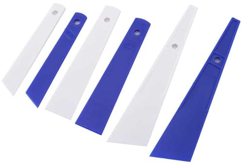 Plastic Putty Set, 6Pcs Plastic Glue Applicator Sticks - Glue Spreaders for DIY Leather Craft, Tool Scraper, Leather Craft Tools, and Sewing Accessories