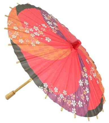 VALICLUD Paraguas Decorativo Arte Japonés de Papel para Boda, Toldo con Linternas Japonesas al Aire Libre, Decoración de Madera 30.00X23.00X23.00CM