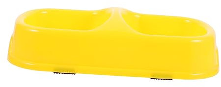 POPETPOP Haustiernapf pet Supplies pet Bowl näpfe Katzen cat Bowls Katzen schüssel Futternäpfe für Hunde Futternapf für Tiere Hundenapf für den Haushalt bedruckter Hundenapf Plastik Yellow