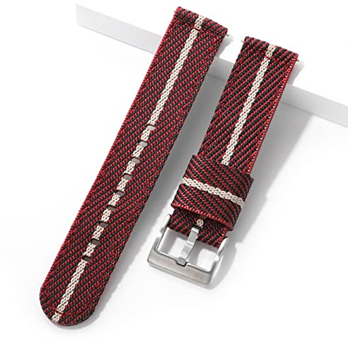 watchdives Herr- och damklocka Rem av Nylon, 18 mm, 20 mm, 20 mm (muñeca de 18-23 cm), Nato