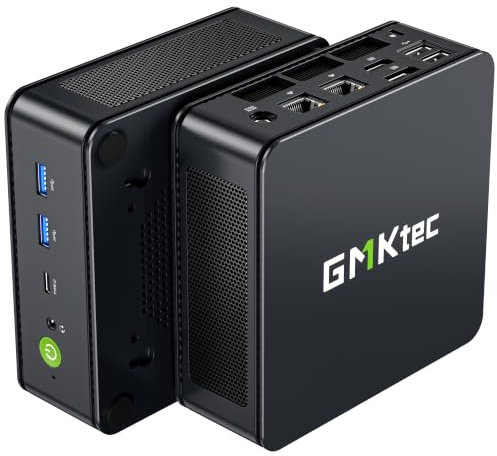 GMKtec Mini PC Ryzen 3 5400U, 16GB DDR4 512GB SSD, stärker als 5300U | 3 Jahre Support | Mini Computer für Büro & Homeoffice | Dual 2.5G LAN | WiFi 6E | 2×M.2 bis 16TB | schnelles Multitasking