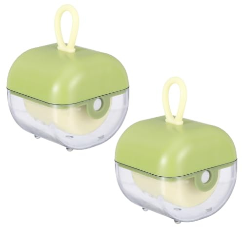 2 PCS Fusselrolle Wiederverwendbar, Lint Roller, Fusselroller, Tragbare Fusselrolle Tierhaare, Washable, Flusenroller für zu Hause und auf Reisen(Runden)