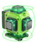 Niveau Laser Chantier Autonivelant 360° x 4, Lazer Niveaux 4D 16 Lignes Laser, Autonivellement et Mode Pulsé Extérieur, 2 x Batterie, Nivellement Automatique, Support Rotatif, Télécommande, Trepied