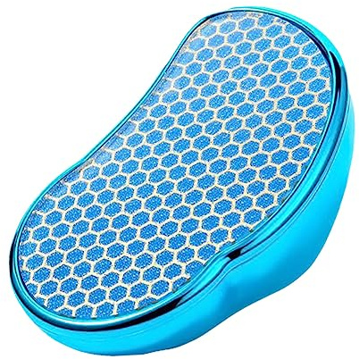 Nützliche Fußfeile aus Nano Glas in Mausform, Blau | Wiederverwendbar, Druckresistent und Griffig, Kreatives Design für Pediküre und Fußpflege