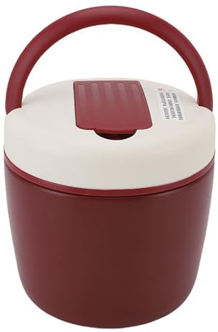 TYCIONG Boîte à Lunch Isotherme en Acier Inoxydable, Contenant Alimentaire Isotherme, Maintien au Chaud Pendant 12 Heures, Large Ouverture avec Bol à Soupe, pour Bureau, Camping, Voyage