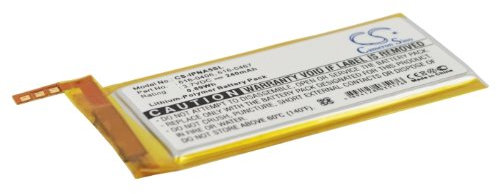 Cameron Sino AQQXING Wiederaufladbarer Akku für iPod Nano 5. Generation (240 mAh) 616-0406, 616-0467, P11G73-01-S01