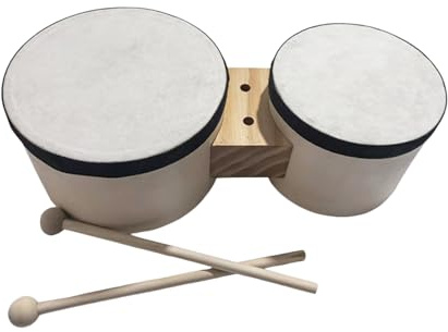 Tamburo Bongo | Strumento a Percussione Giocattolo - Tamburo per bambini che imparano la musica | per Feste, Soggiorno, Camera da , Classe, Scuola materna
