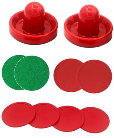 QUXVUIS Empujadores de Hockey de Aire y Mini Discos para divertirse en Interiores y Exteriores. Accesorios Hockey sobre Hielo y mesas Juego Que garantizan un Peso