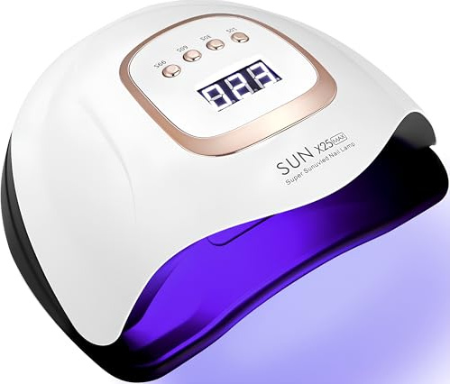 Cosmyl Lampe UV LED Ongles Professionnelle, Sèche Ongles 81 LED avec Capteur Automatique, Écran LCD, 4 Minuteries, Compatible Vernis Semi-Permanent, Gel UV, Poly Gel, Manucure Pédicure.