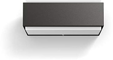 PHILIPS Stratosphere Outdoor-LED-Leuchte, Wandleuchte, Außenbeleuchtung, 9 W, 1.000 lm, 4.000 K Kaltweißes Licht, IP44-Wetterfest, Vertikales Licht, Integr. LED, Langlebig, Aluminium, Anthrazitgrau