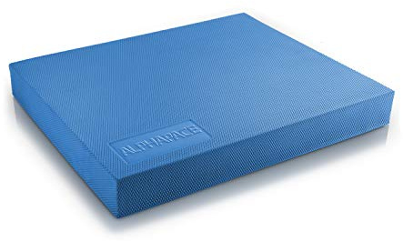 ALPHAPACE Almohadilla de equilibrio + póster de ejercicios incluido - Innovadora colchoneta de equilibrio para un entrenamiento óptimo de todo el cuerpo - Para aumentar el equilibrio y la coordinación