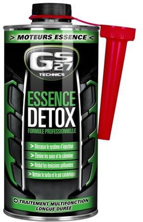 GS27 - Essence Detox GS27 Technics - Additif Moteur Essence - Traitement Curatif du Moteur - Action Longue Durée, Dark Sensation