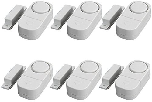 ETbotu Système d'alarme de sécurité sans fil pour porte et fenêtre - Facile à installer - Piles gratuites (lot de 6)