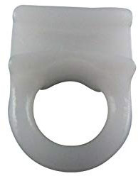 Rewagi - Occhielli Scorrevoli Clip per Tende, Supporti per Tende, Accessori per Tende, Colore Bianco CIE (200 Pezzi)