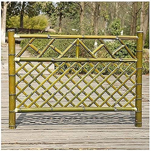 Zaun Zierzaun Zaun Bambus Outdoor Lattenzaun Gemüsegarten Haustier Trennwand 100X80CM Dekorativer Zaun Gartenumrandung GXBCS0906