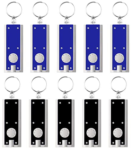 SOL 10pk LED Keychain Small Torch Light | Pocket Torch Small Bright with Built in Batteries | Small LED Mini Torch Keyring Torch for Outdoor, Emergency & Daily Use (306593)