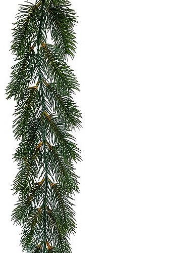 Floratexx Künstliche Tannengirlande 150-160cm mit ca. 60 Trieben. Kunstpflanze Künstliche Tanne Tannenzweig Fensterdekoration Türdekoration Weihnachten Winter