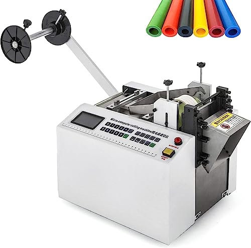 SweAtz Tagliatubi Termoretraibili 250W Tagliatubi Elettrico per Cavi con Controllo Microcomputer, Larghezza di Taglio 100 mm per Manicotti in Gomma/Plastica Tubi Piccoli Foglio di Filo Film