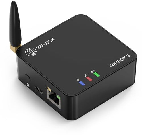 WELOCK Smart WIFIBOX 3, Fernentriegelung, Verbindung zu Alexa, Komfortabler und Intelligenter, Geeignet für alle WELOCK Elektronisches Türschloss