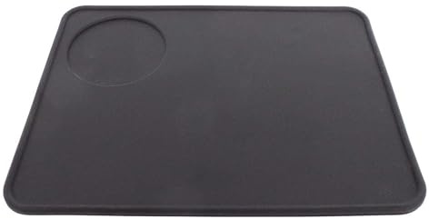 1 pcs Coffee Espresso Flat Tamping Mat, Black - Food Grade Silicone Rubber,Barista Accessories