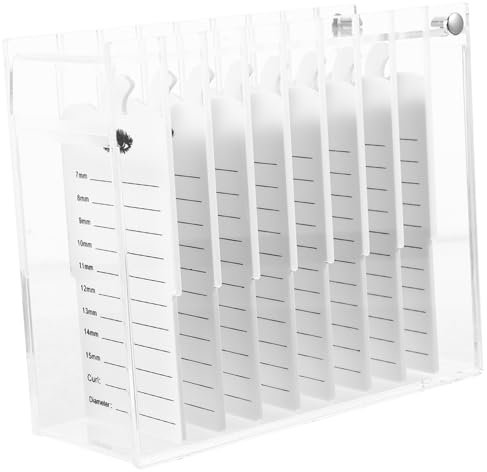 BRIGHTFUFU Acryl Wimpern Aufbewahrungsbox Transparente Schichten Organizer Für Falsche Wimpern Staubschutz Und Praktische Lagerung Für Kosmetik Und Schönheitspflege