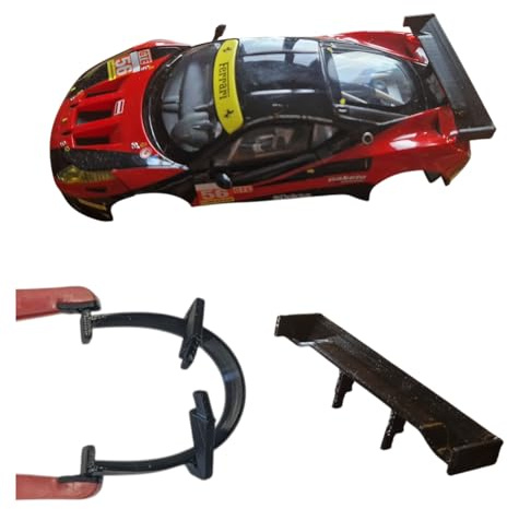Blackslot Flexibler Spoiler – Carrera Zubehör für 132 Ferrari 458 Italia GT2, Carrera Bahn Tuning Ersatzteil Kleinteil im Maßstab 1:32
