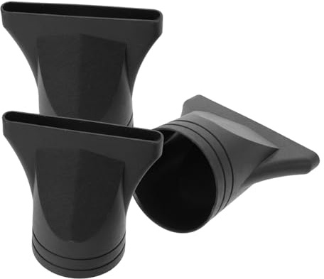 VOSAREA Becco Phon Nero 3 Pezzi in Plastico Resistenza ad Alta Temperatura, Accessorio Asciugacapelli per Salone di Bellezza e Styling Professionale