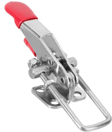 Gadpiparty Adjustable Handle Lock Toggle Clamp Latch Long Toggle Clamp for Cabinet Door Lockable Hasp for Furniture