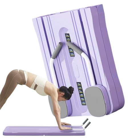 Gacqpli Pilates Gerät - Bauchmuskel-Trainer Pilates Board Gerät,Klappbares Gerät für Kernmuskel- und Ganzkörpertraining zur Fitness