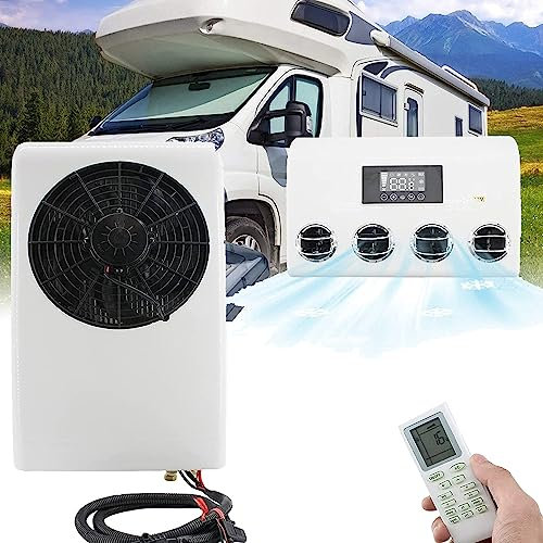 WOTZOV Climatiseur Mobile pour Camping-Car, climatiseur Mobile pour Toit, climatiseur Mobile pour Camping-Car, climatiseur pour stationnement de Camion, unité de climatisation C