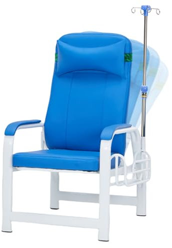 RIYI.FANRONG Fauteuil de Phlébotomie, Fauteuil Médical en Cuir，chaises de Salle D'attente et d'accueil Entièrement Inclinables, Fauteuil de Prise de Sang avec Accoudoirs et Structure en Acier