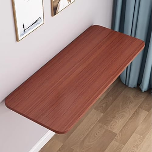 Platzsparender Klapptisch mit Klapptisch für Zuhause, Büro, Waschküche und Küchenbar, 122 x 50 cm, stilvoller Schreibtisch mit Teakholz-Finish