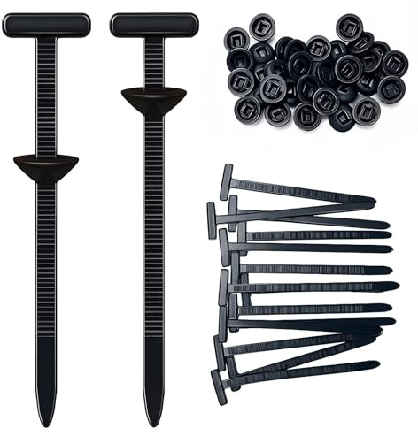 Hebilla Universal para Bridas de Nailon, Abrazaderas Plastico, Soporte de Nailon Autoblocante Resistente con Cierre Automático para Automóviles, Hogar, Reparaciones y Maquinaria (50 Juegos)