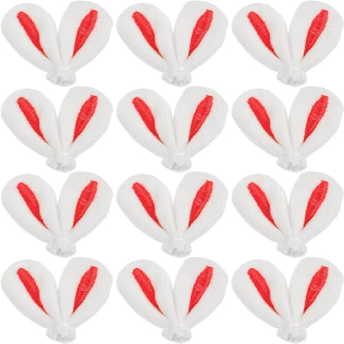 Toyvian Hasenohren Haarspangen – 20 Stück DIY Kaninchenohren Haarschmuck für Mädchen Damen für Ostern Fasching Bühnenauftritt Basteln Mini Osterdeko