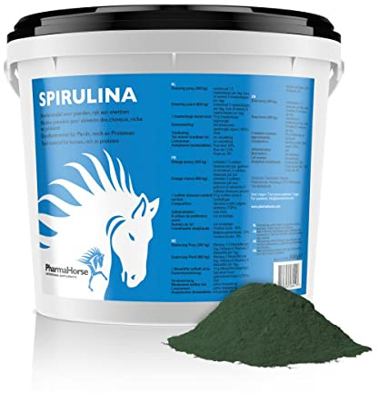 PharmaHorse Spirulina | Getrocknete Algen | 100% Dopingfrei | Ohne Zuckerzusatz | 3000 Gramm