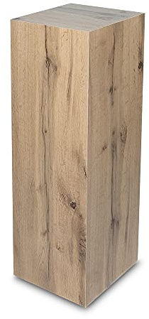 STEMA Seyfried Dekosäule innen/außen, Säule/Podest/Sockel in 3 Größen (Eiche, Innensäule 100x33x33 cm)