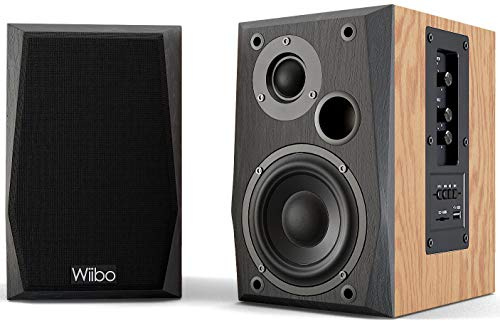 Wiibo Neo 50 Black - Enceintes Professionnelles Actives et Passives - Puissance 50W - Enceinte Bluetooth - Connexion USB/SD - Système Bass Reflex - Télécommande Incluse - Couleur Noir